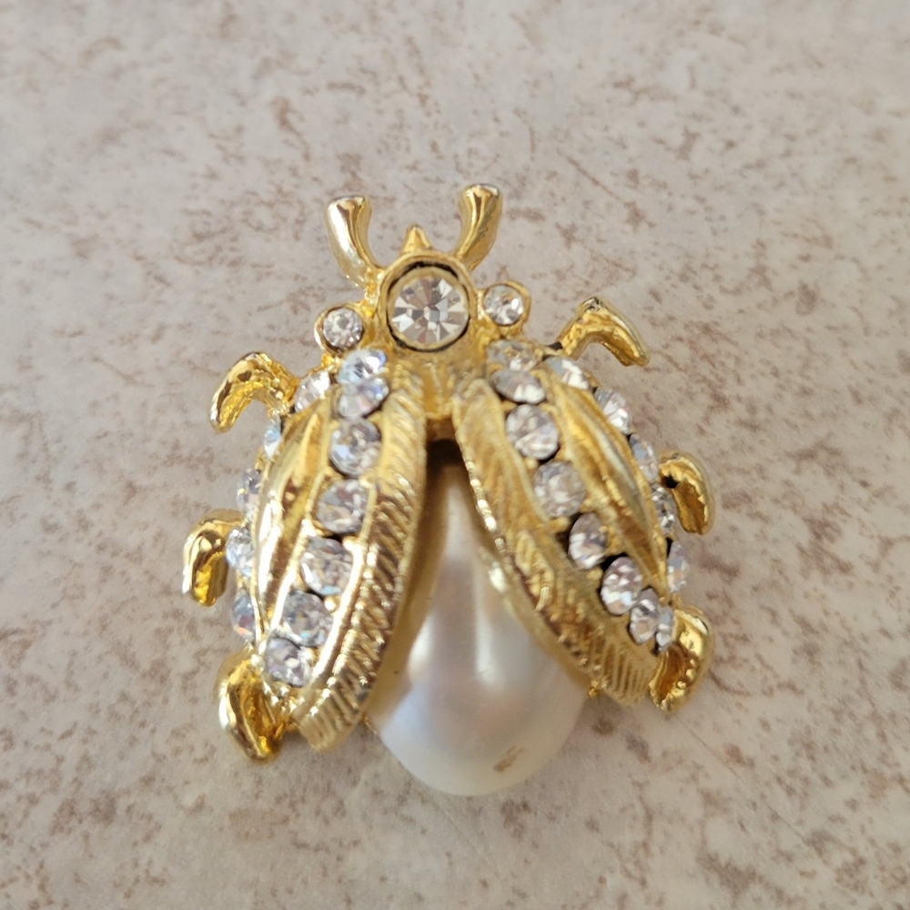 Sparkly Beetle Pin